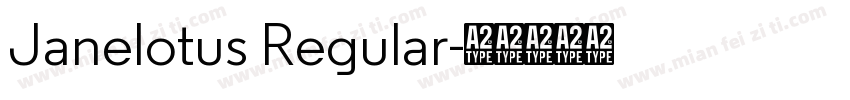Janelotus Regular字体转换